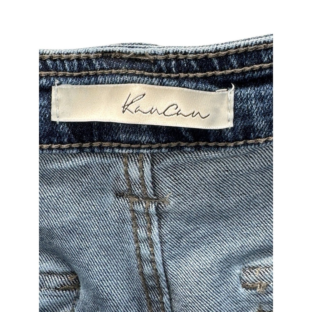 KanCan High Rise Utility Straight Cargo Pants Jeans Size 9/28 Stretch Pockets - Picture 4 of 7